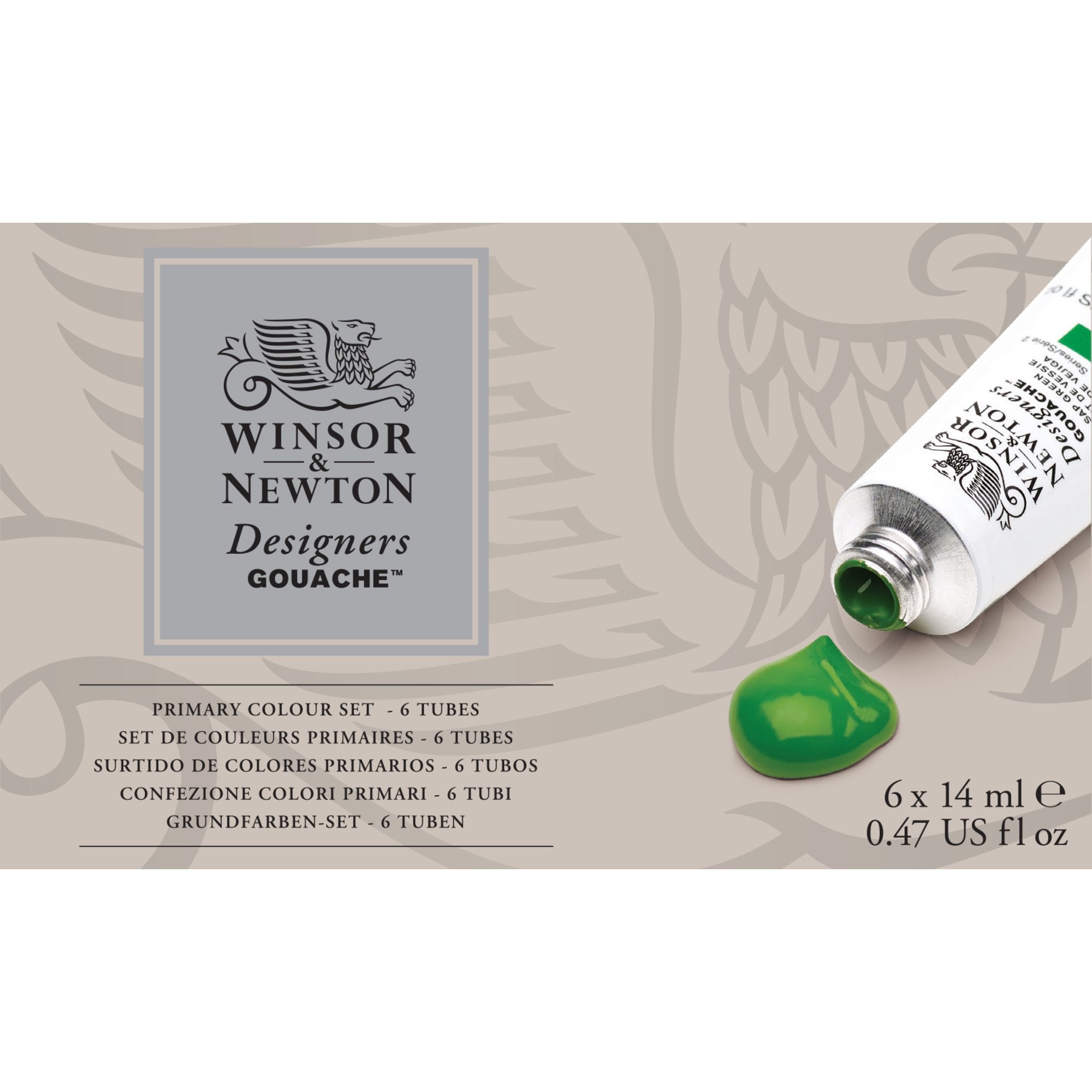 Winsor & Newton Designers Gouache Set of 6 Primary