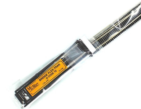 Micro Engineering 11-110 N Code 70 36" Non-Weathered Bridge Flex-Track