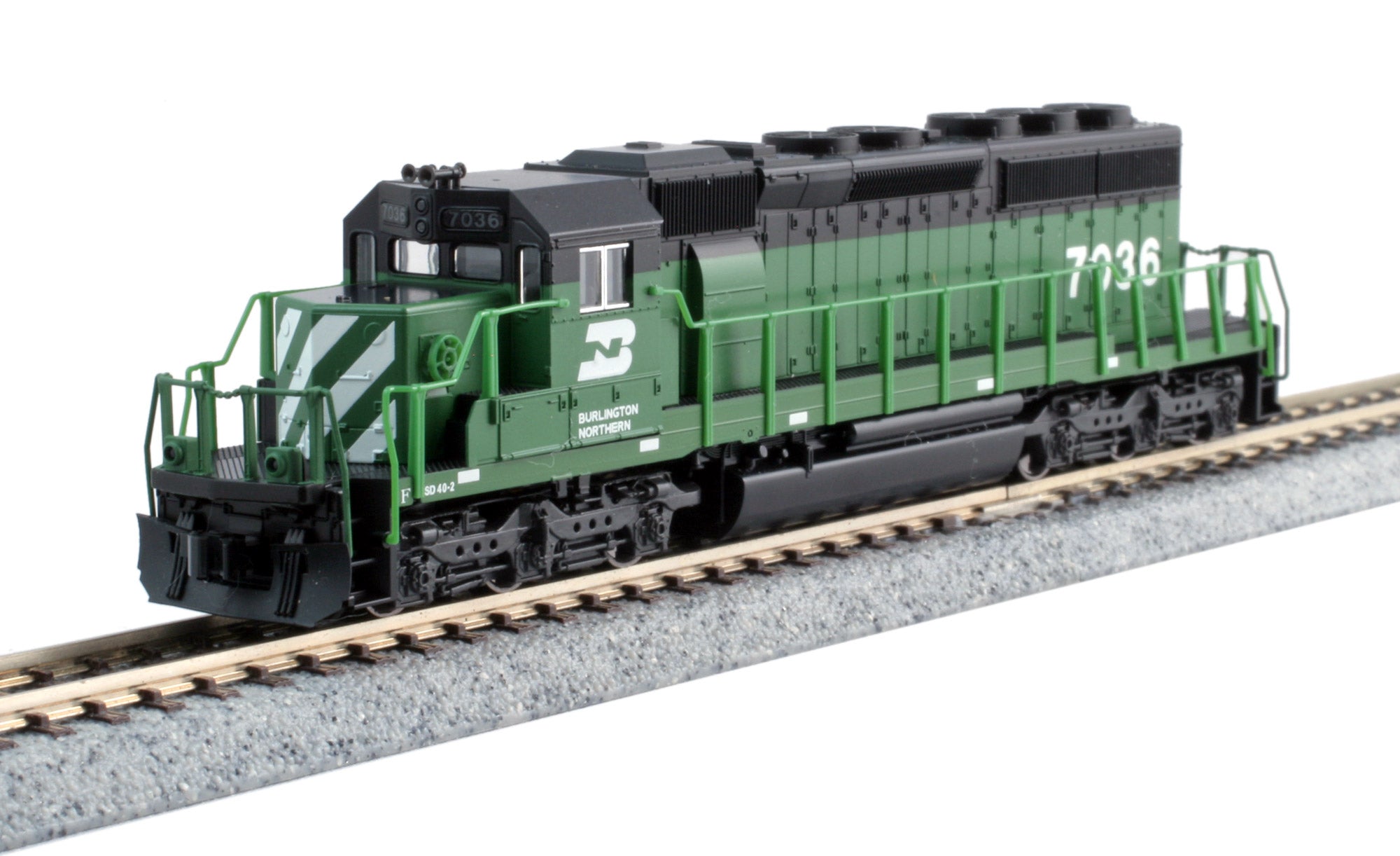 Kato 176-4961-DCC N Burlington Northern EMD SD40-2 Diesel Locomotive w/DCC #7036