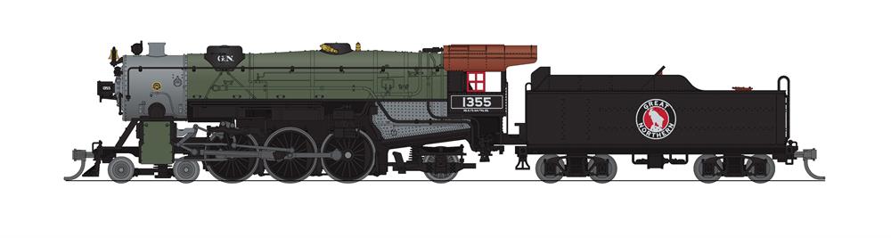 Broadway Limited 6227 N Great Northern Heavy 4-6-2 Steam Loco DCC/Sound #1355
