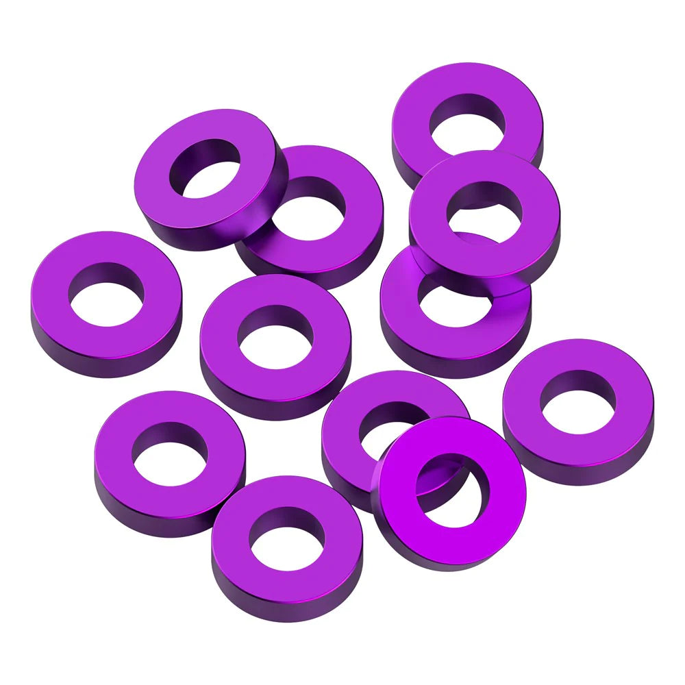 1UP Racing 80325 Purple Precision Aluminum Shims 3x6x1.5mm