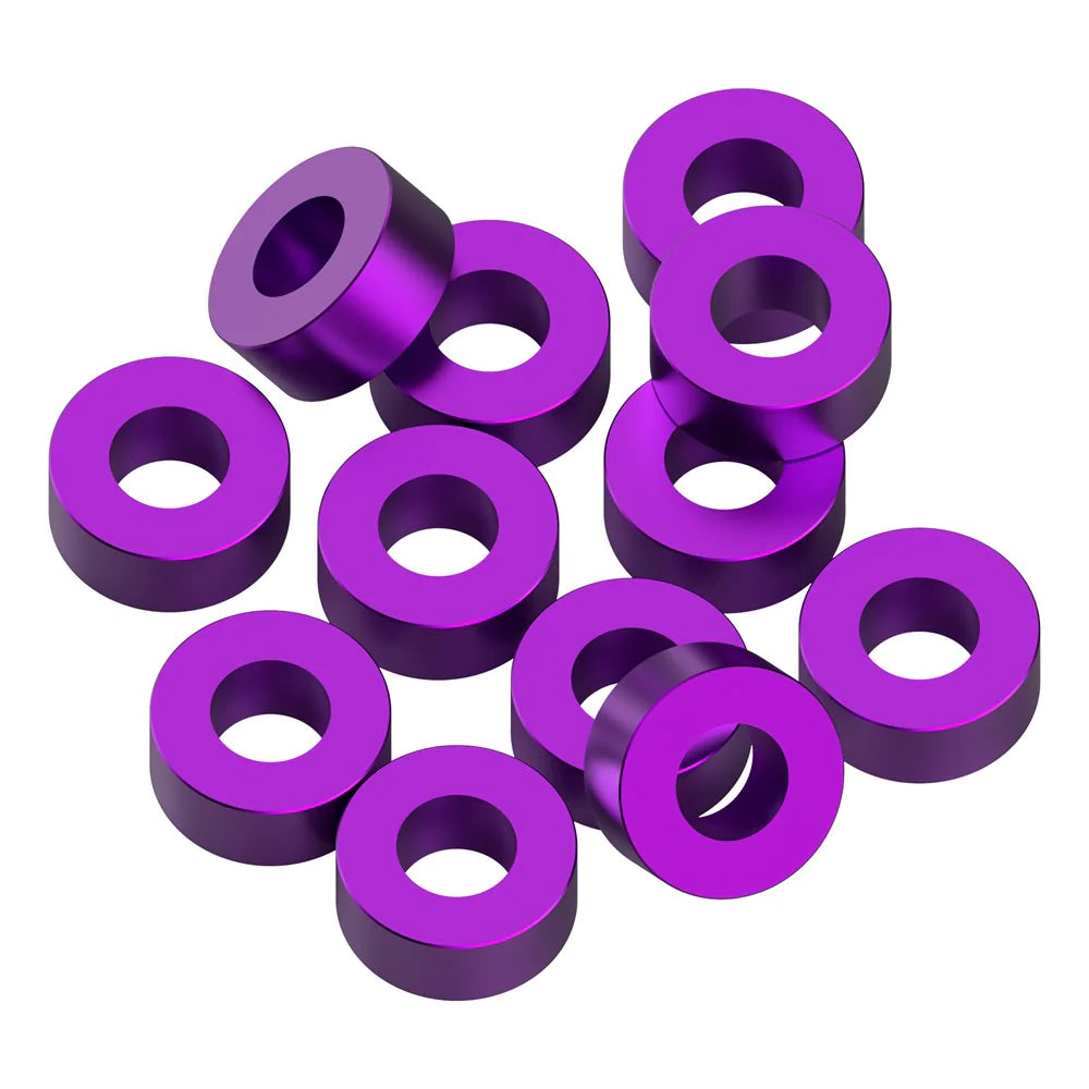 1UP Racing 80327 Purple Precision Aluminum Shims 3x6x2.5mm