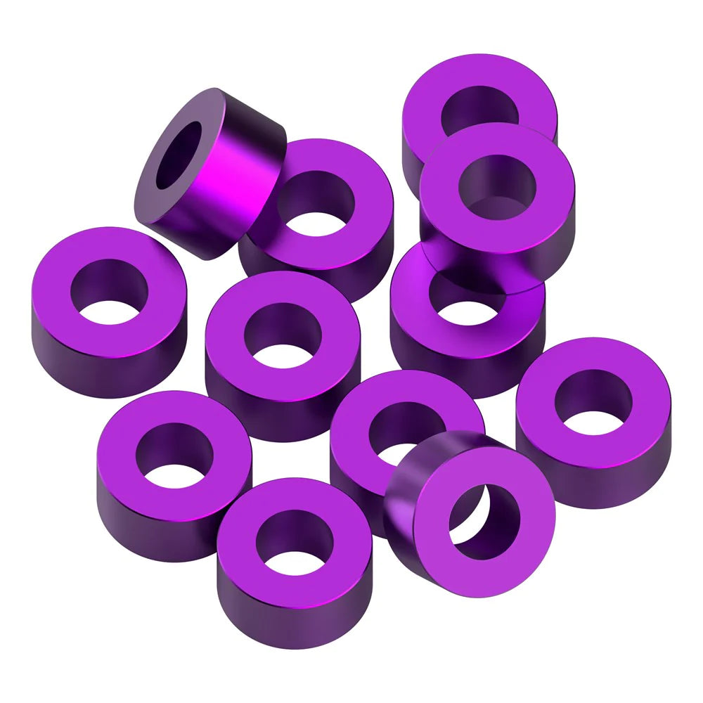 1UP Racing 80328 Purple Precision Aluminum Shims 3x6x3mm