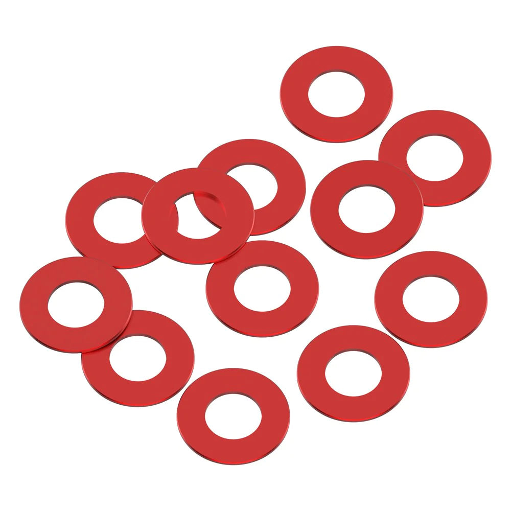 1UP Racing 80331 Red Precision Aluminum Shims 3x6x0.25mm