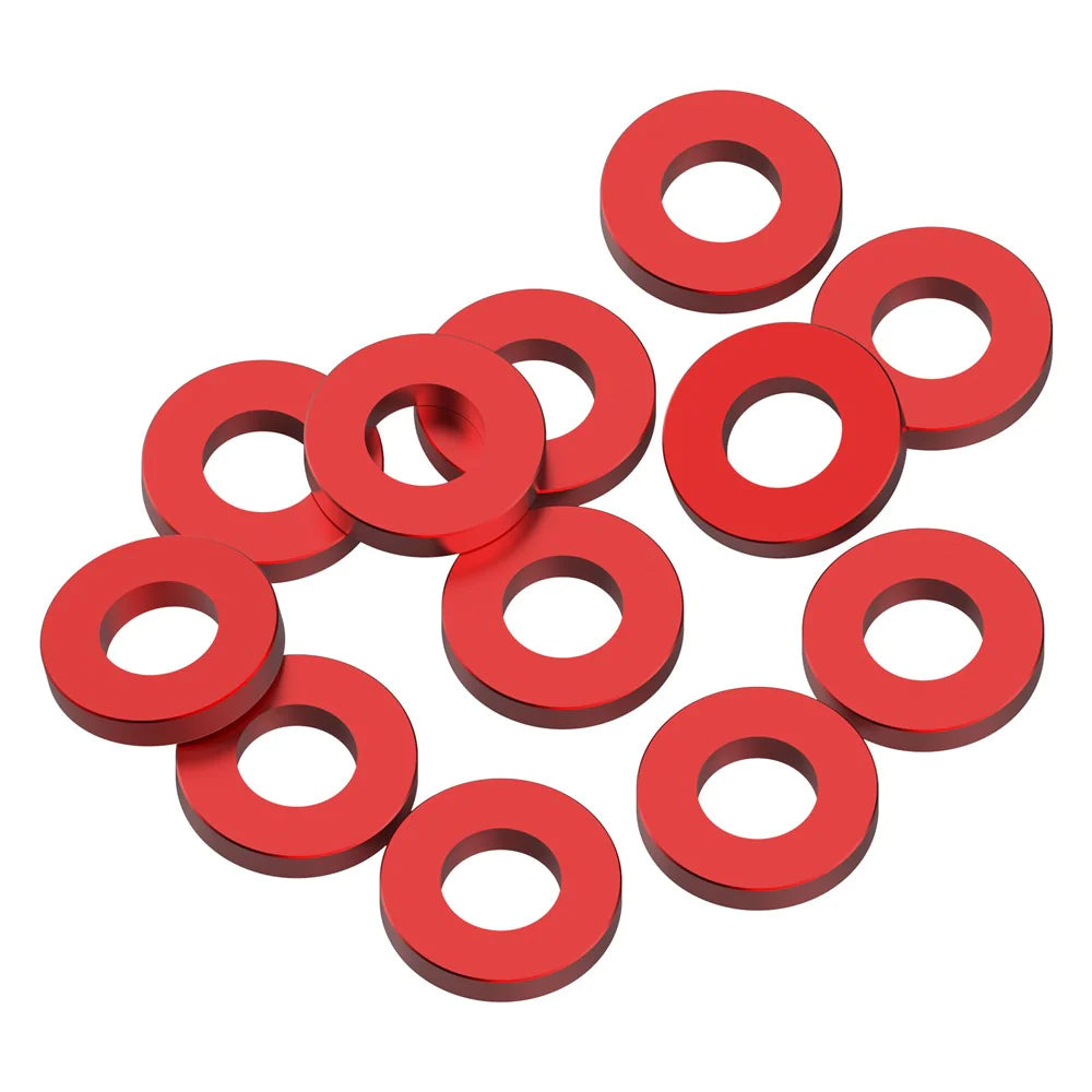 1UP Racing 80334 Red Precision Aluminum Shims 3x6x1mm