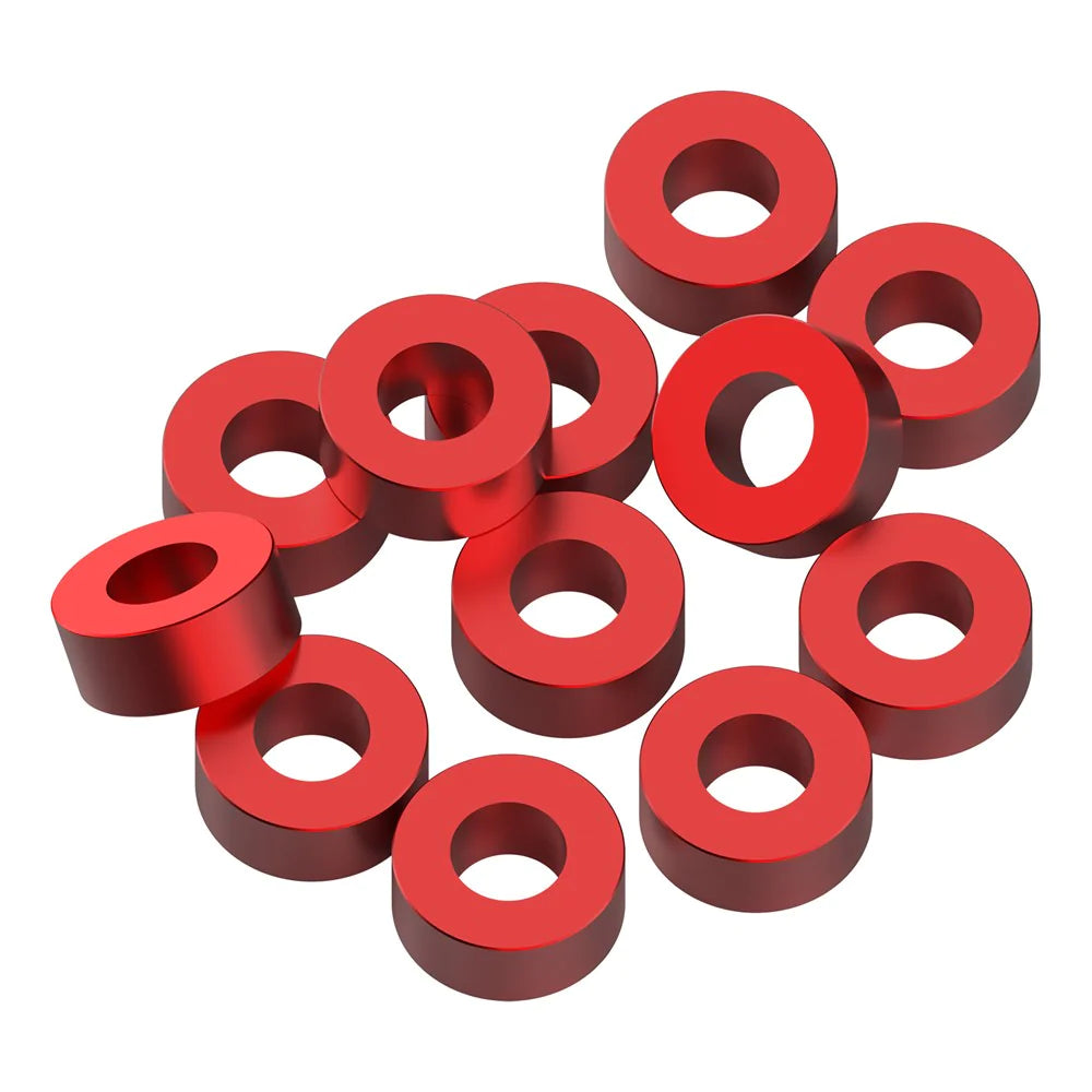 1UP Racing 80337 Red Precision Aluminum Shims 3x6x2.5mm