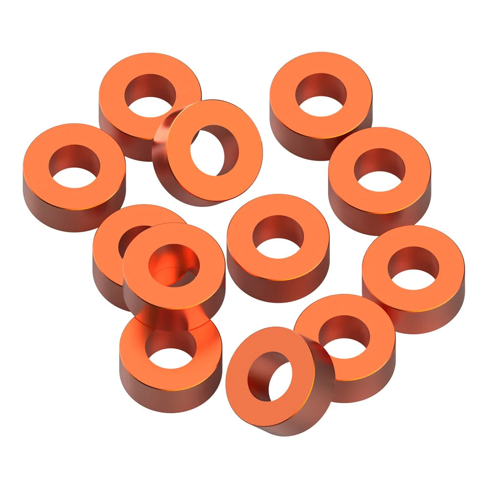 1UP Racing 80358 Orange Precision Aluminum Shims 3x6x2.5mm
