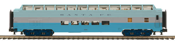 MTH 20-67170 70' O Santa Fe Blue Goose 70'Full Length Vista Dome Passenger Car