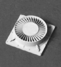 Detail Associates FA2001 HO Scale Fan-34" Flat-Top F2/F3 Cooling Fan (Pack of 4)