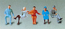 Vollmer 2211 HO Scale Seated Passengers Plastic Figures (Set of 5)