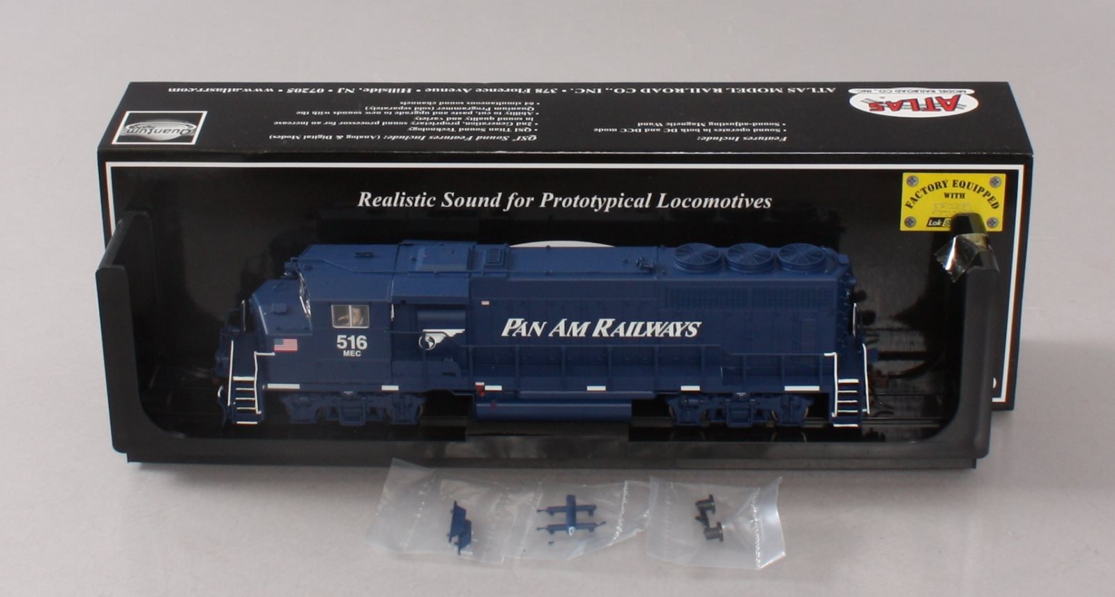 Atlas 10001424 HO Pan Am Railways GMD GP40-2W CN Late Version Diesel #516