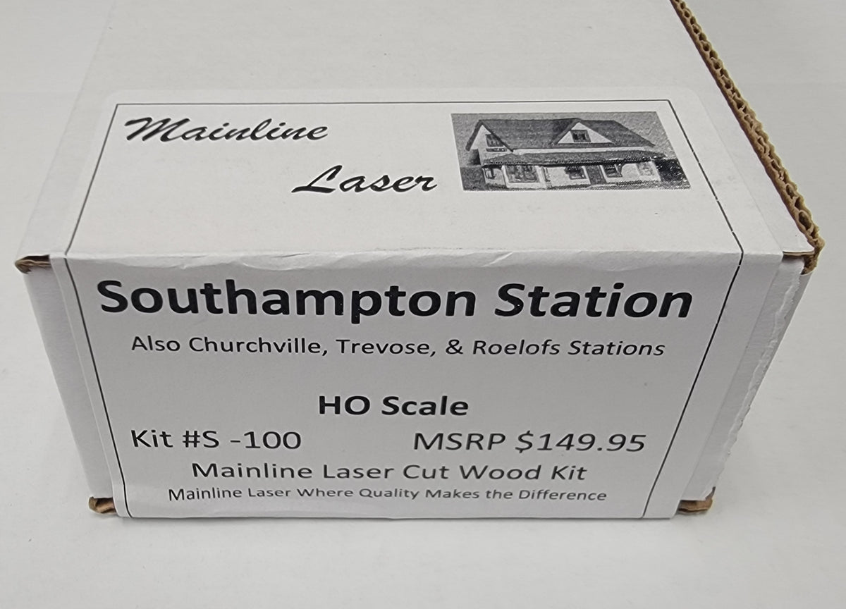 Mainline Laser S-100 HO Scale Southampton Station Laser Cut Wood Kit