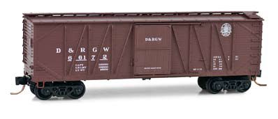 Micro-Trains 02800200 N DRGW 40' Outside Braced Boxcar #66172