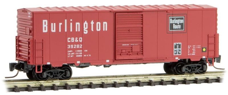 Micro-Trains 50300152 Z CB&Q 40' Single Door Box Car #39282