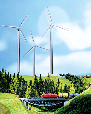 Nordex Wind Generator -- 2 x 2 x 16-11/32"5 x 5 x 41.5cm With Motor (12-16 VAC) & 3-Blade Rotor