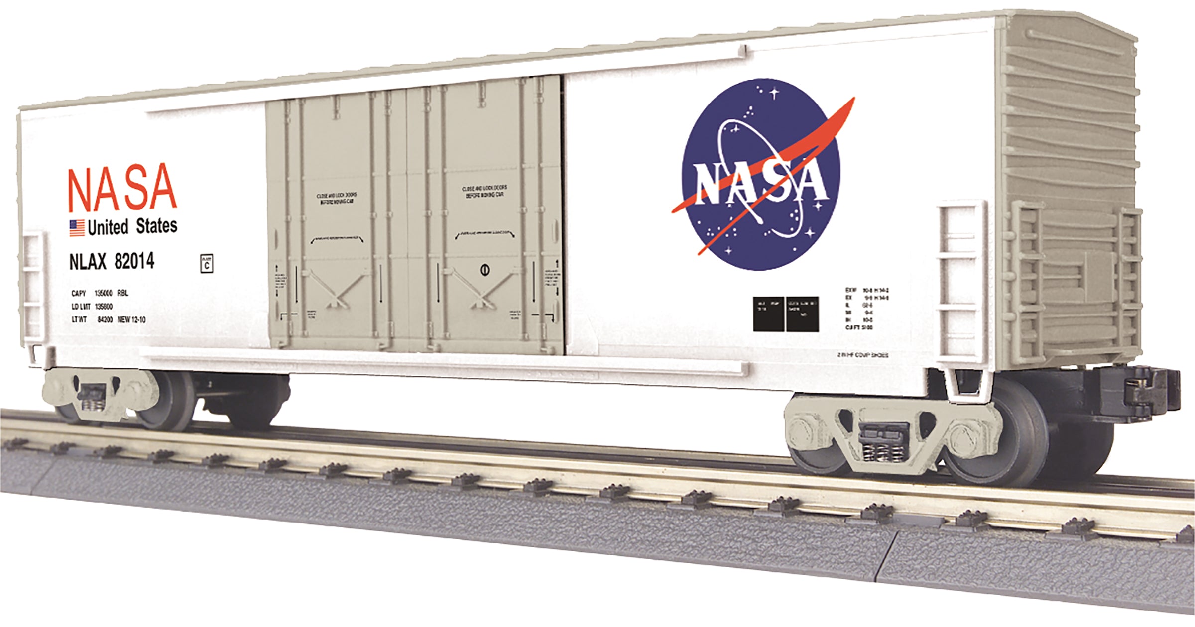 MTH 30-71079 O NASA 50' Double Plug Door Boxcar #82014