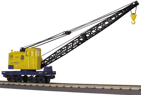 MTH 30-79283 O Gauge Alaska American Crane Car
