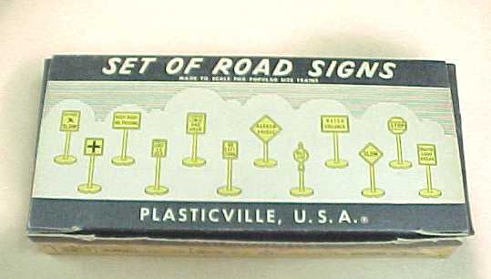 Plasticville 12-AO Vintage Road Sign Set (Pack of 12)