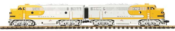 MTH 70-2043-1 G Santa Fe F-7 AA Diesel Locomotive Set w/PS 2.0 (Set of 2)
