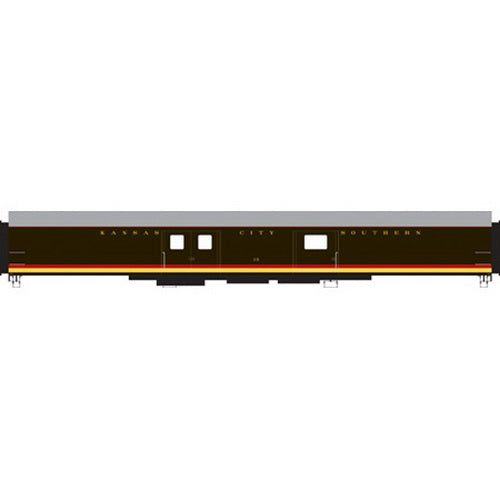 Rapido Trains 106135 HO Kansas City Southern 73' 6" Smooth Side Baggage #23