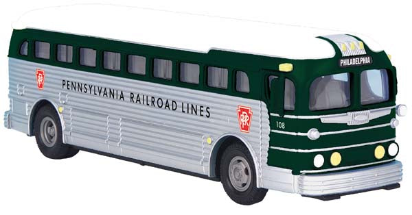 MTH 30-50054 Pennsylvania Railroad Lines-Philadelphia Diecast Bus