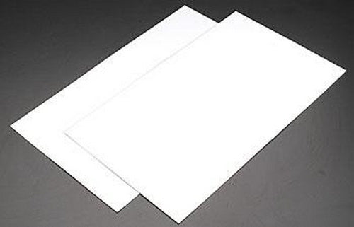 Plastruct 91686 Scale 12" x 7" White Diamond Plate Sheet (Pack of 2)