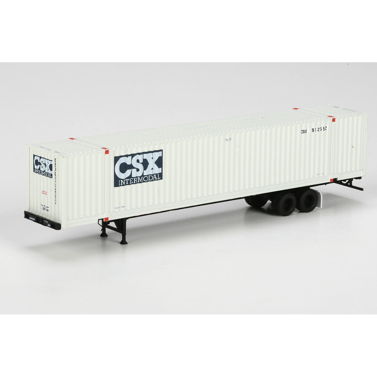 Athearn 28976 HO CSX 53' Jindo Intermodal Container with Chassis RTR