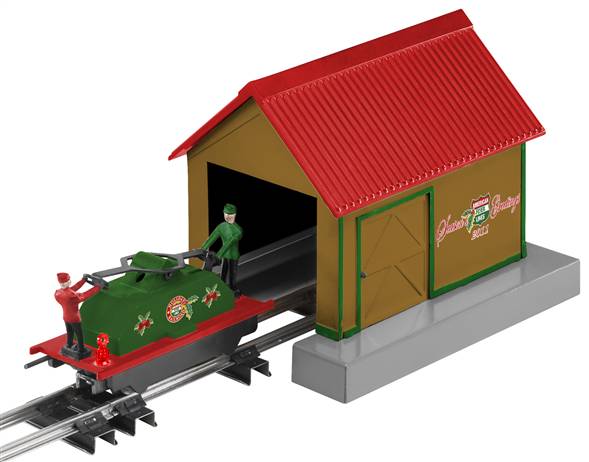 American Flyer 6-48096 S Scale Christmas Handcar w/Shed