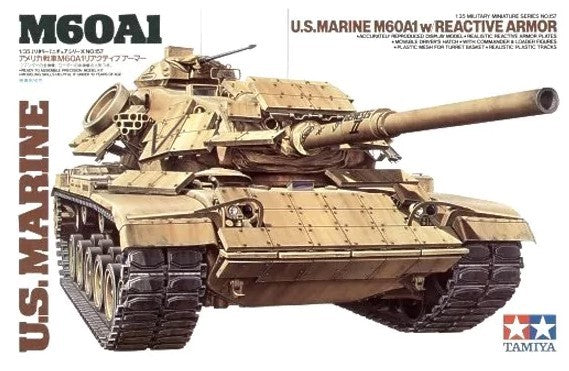 Tamiya 35157 1:35 M60A1 USMCw/Reactive Armor Military Tank Model Kit