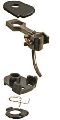 #35 Plastic-Shank Coupler - Kit - Magne-Matic -- Short 1/4" Overset w/#233 Draft Gear Boxes 2 Pair
