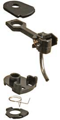 #36 Plastic-Shank Coupler - Kit - Magne-Matic -- Long 25/64" Centerset w/#233 Draft Gear Boxes 2 Pair
