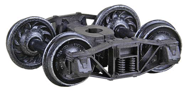 Arch Bar Self-Centering HGC Trucks -- Code 110 (.110") 33" Ribbed-Back RP-25 Wheels1 Pair