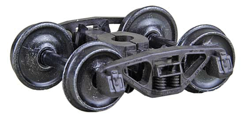 A.S.F. Ride Control 50-Ton Self-Centering HGC Trucks -- Code 110 (.110") 33" Smooth-Back RP-25 Wheels1 Pair