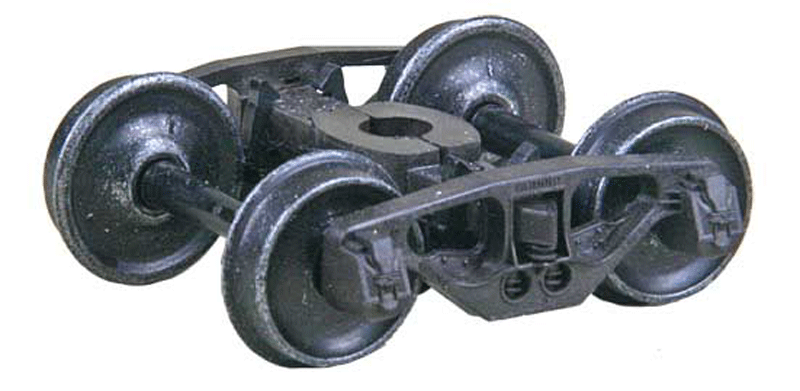 National Type B-1 50-Ton Self-Centering HGC Trucks -- Code 110 (.110") 33" Smooth-Back RP-25 Wheels 1 Pair
