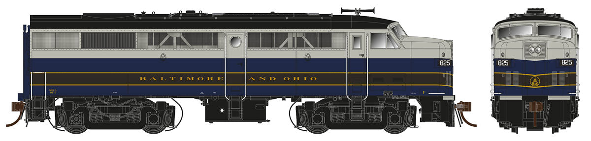 Rapido Trains 21502 HO Baltimore & Ohio Alco FA-2 with LokSound & DCC #4033