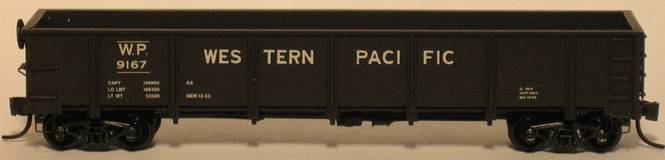 Trainworx Inc 262120 N Western Pacific Steel Gondola #9273