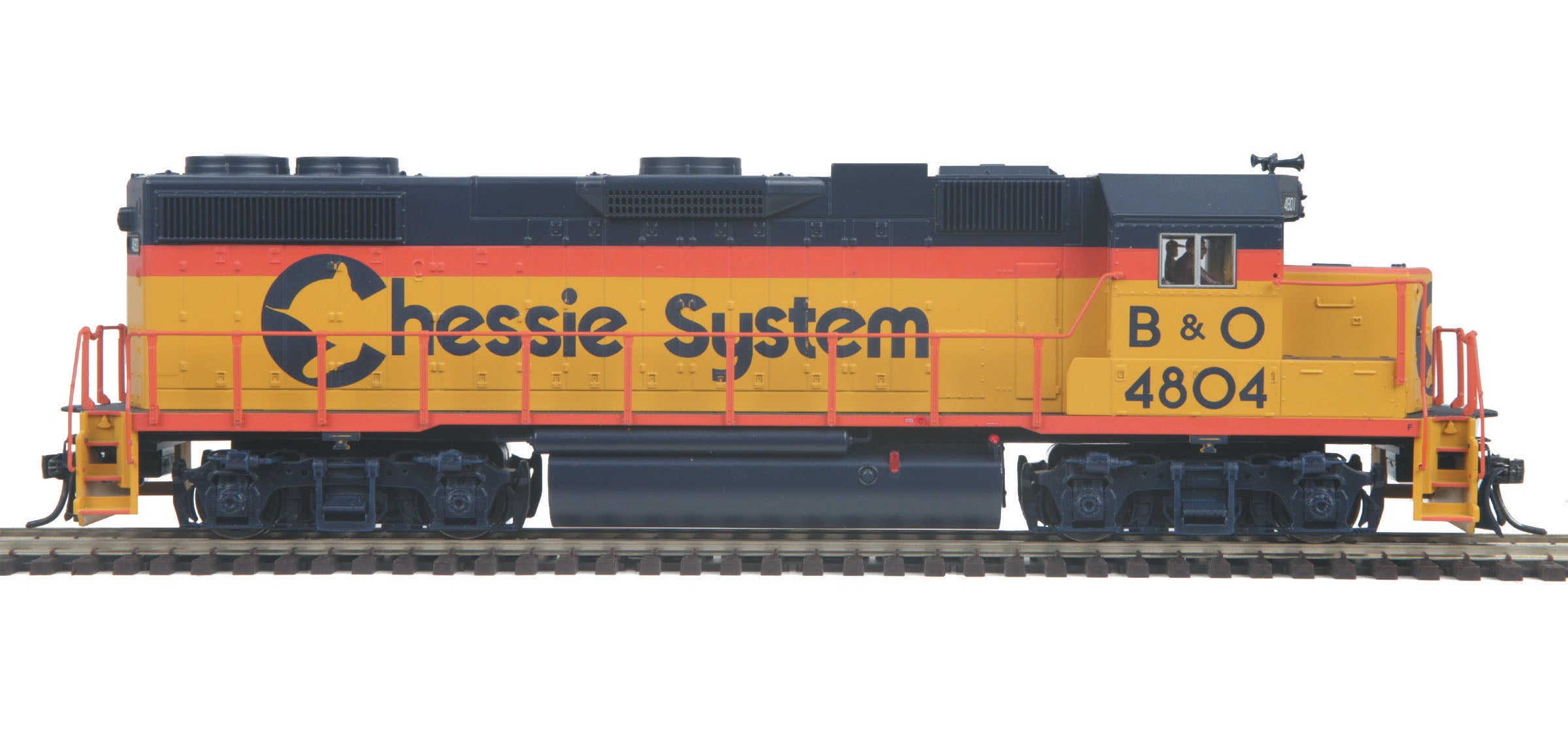MTH 85-2043-0 HO Chessie System B&O GP38-2 Diesel Engine (DCC Ready) #4804