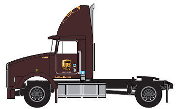 Trainworx Inc 48044-01 N UPS 272655 Kenworth T800 LNG Single-Axle Tractor Only