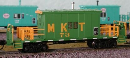 Bluford Shops 34200 HO Missouri-Kansas-Texas Short Roof Transfer Caboose Car #73