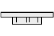 Plastruct 95723 23/64" x 3/4" ABS Flanged Head (Pack of 5)