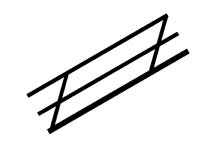 Plastruct 90485 G 3" x 24" x 1-3/4" ABS Stair