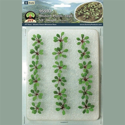 JTT Scenery Products 95593 O Rhubarb Plants Pack (18)