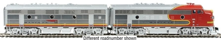 Walthers 920-47901 HO SF EMD F7A-B Set 36" Dynamic Fan Standard DC #304L, 304A