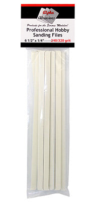 Alpha Abrasives 0310 5 3/4" x 1/4" Fine Professional Sanding File (Pack of 10)