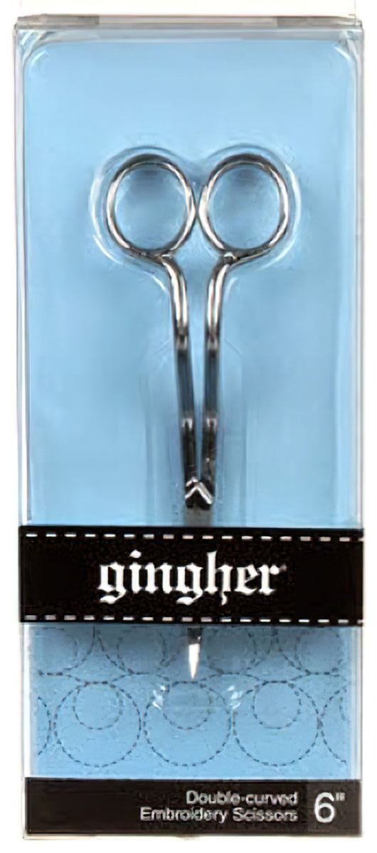 Gingher 6 in Double Curved Embroidery Scissors