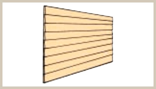 Northeastern Scale Lumber 392 3/8" x 1/16" x 36" Clapboard Overlap Style Seam