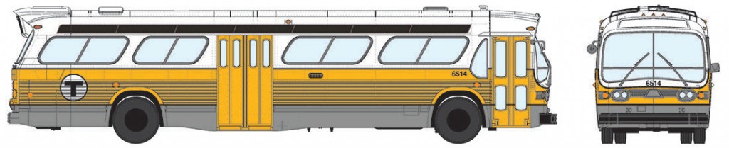 Rapido Trains 701010 HO Boston MBTA New Look Bus #6025