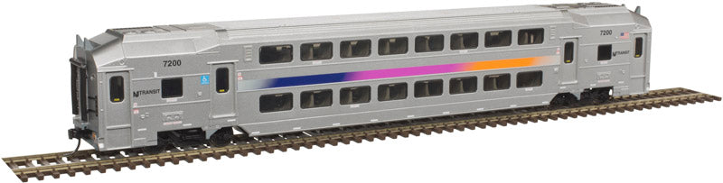 Atlas 20004809 HO New Jersey Transit Multi-level Commuter Coach Trailer #7200