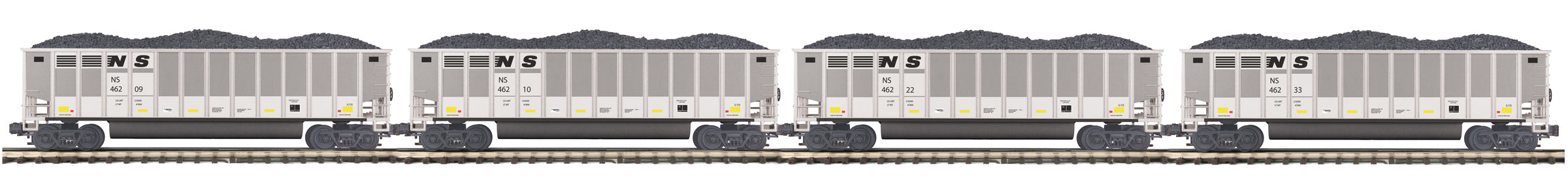 MTH 20-92166 O Norfolk Southern Premier Coalporter Hopper Car Set (Set of 4)