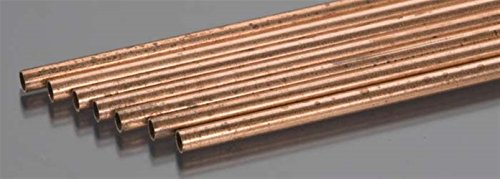 K&S 9511 .014" 3/16" x 36" Round Copper Tube (Pack of 7)